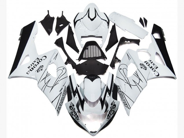 2005-2006 OEM Style Blanc Corona Suzuki GSXR 1000 Carénage Moto 2005-2006 OEM Style Blanc Corona Suzuki GSXR 1000 Carénage Moto