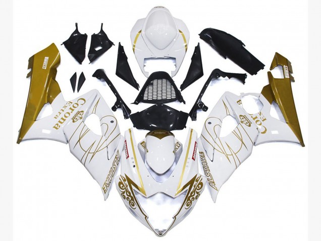 2005-2006 Or Brillant Corona Personnalisé Suzuki GSXR 1000 Carénage Moto 2005-2006 Or Brillant Corona Personnalisé Suzuki GSXR 1000 Carénage Moto