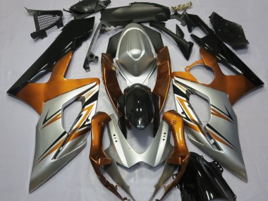 2005-2006 Orange Argent & Noir Suzuki GSXR 1000 Carénage Moto