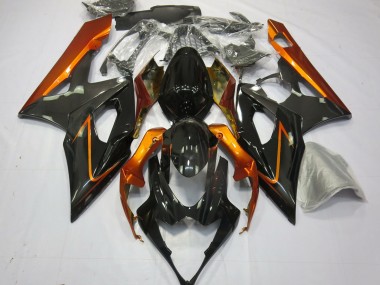 2005-2006 Orange Brûlé & Noir Suzuki GSXR 1000 Carénage Moto
