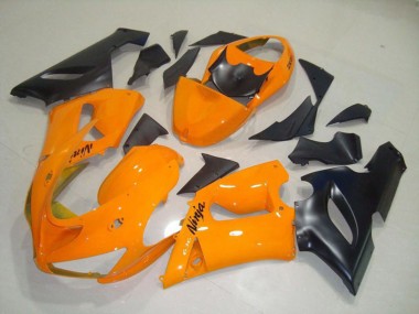 2005-2006 Orange Noir Kawasaki ZX6R Carénage Moto