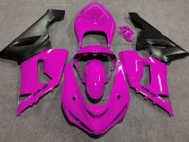2005-2006 Rose Brillant Kawasaki ZX6R Carénage Moto