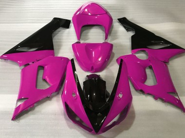 2005-2006 Rose Brillant & Noir Kawasaki ZX6R Carénage Moto