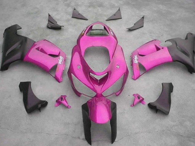 2005-2006 Rose Kawasaki ZX6R Carénage Moto 2005-2006 Rose Kawasaki ZX6R Carénage Moto