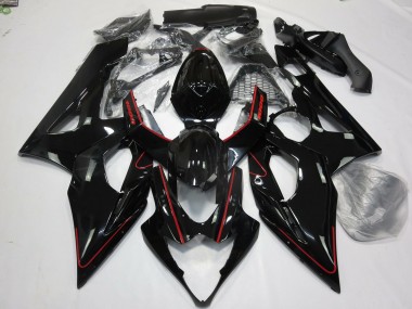 2005-2006 Rouge Brillant & Noir Suzuki GSXR 1000 Carénage Moto
