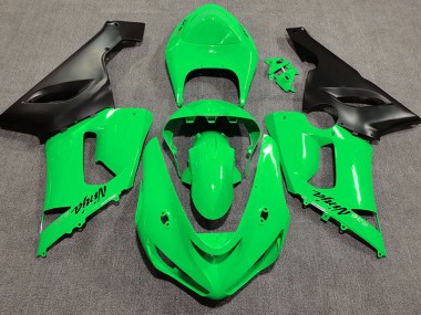 2005-2006 Vert Brillant Kawasaki ZX6R Carénage Moto