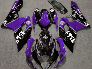 2005-2006 Violet Brillant & Noir Personnalisé Suzuki GSXR 1000 Carénage Moto