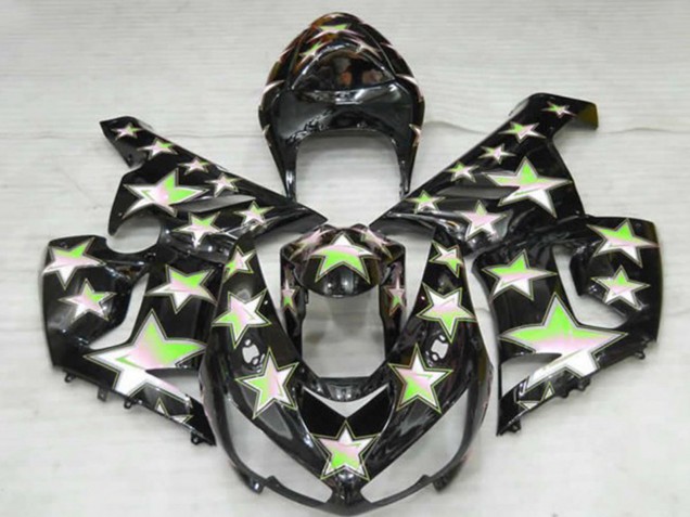 2005-2006 Étoile Verte Kawasaki ZX6R Carénage Moto 2005-2006 Étoile Verte Kawasaki ZX6R Carénage Moto