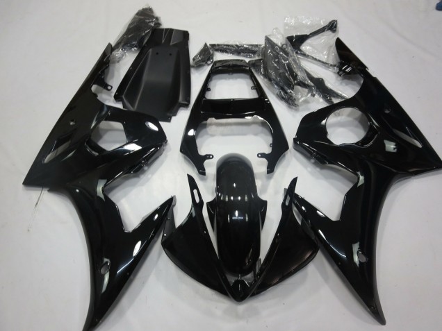 2005 Noir Brillant Yamaha R6 Carénage Moto 2005 Noir Brillant Yamaha R6 Carénage Moto