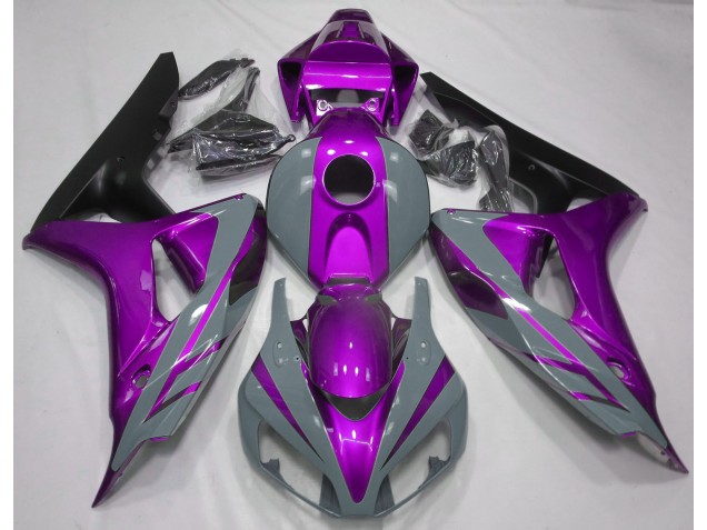 2006-2007 Nardo Gris & Violet Honda CBR1000RR Carénage Moto 2006-2007 Nardo Gris & Violet Honda CBR1000RR Carénage Moto