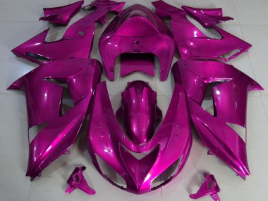 2006-2007 Rose Vif Uni Kawasaki ZX10R Carénage Moto