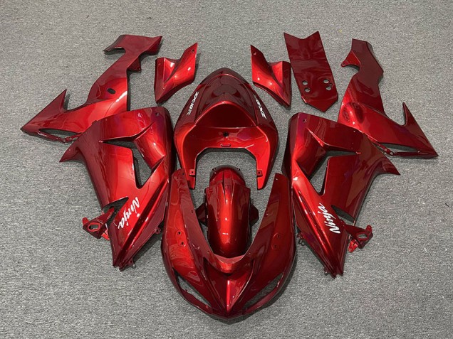 2006-2007 Rouge Bonbon Kawasaki ZX10R Carénage Moto 2006-2007 Rouge Bonbon Kawasaki ZX10R Carénage Moto