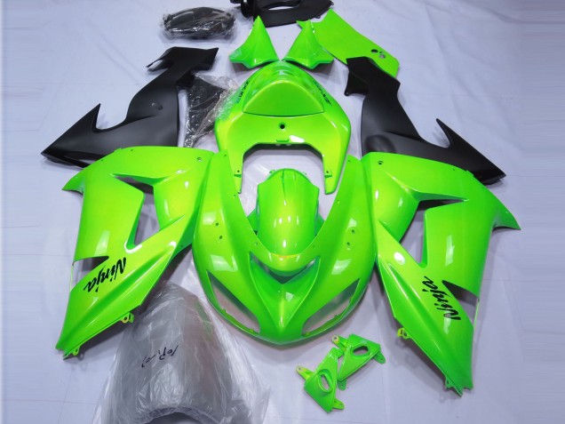 2006-2007 Vert Citron Kawasaki ZX10R Carénage Moto