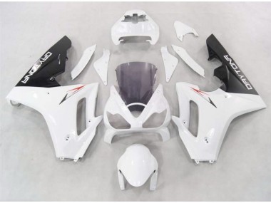 2006-2008 Blanc Avec Bas Noir Triumph Daytona 675 Carénage Moto