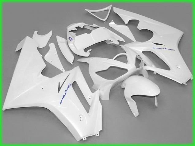 2006-2008 Blanc Brillant Triumph Daytona 675 Carénage Moto 2006-2008 Blanc Brillant Triumph Daytona 675 Carénage Moto