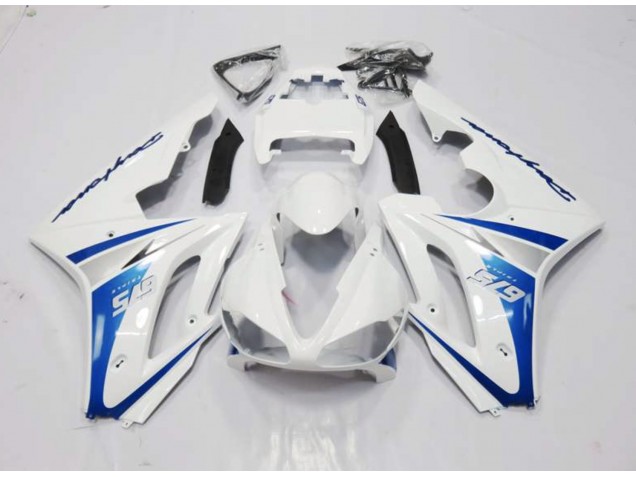 2006-2008 Style Blanc & Bleu Triumph Daytona 675 Carénage Moto 2006-2008 Style Blanc & Bleu Triumph Daytona 675 Carénage Moto