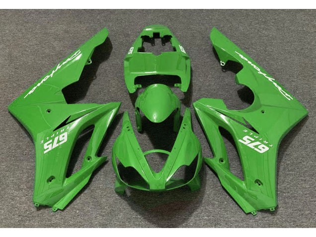 2006-2008 Vert Brillant Triumph Daytona 675 Carénage Moto 2006-2008 Vert Brillant Triumph Daytona 675 Carénage Moto