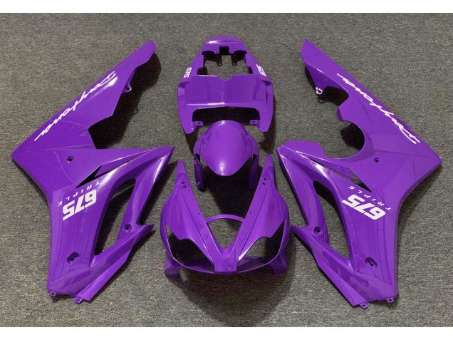 2006-2008 Violet Brillant Triumph Daytona 675 Carénage Moto 2006-2008 Violet Brillant Triumph Daytona 675 Carénage Moto