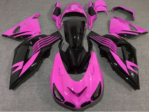 2006-2011 Rose Pétant Kawasaki ZX14R Carénage Moto 2006-2011 Rose Pétant Kawasaki ZX14R Carénage Moto
