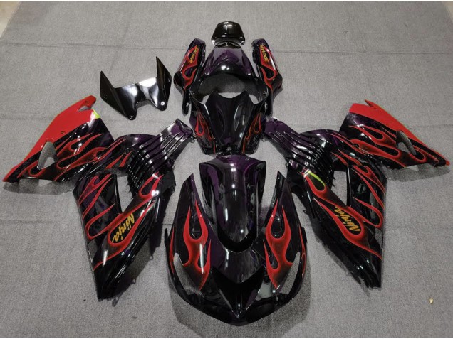 2006-2011 Rosso Fiamma Kawasaki ZX14R Carénage Moto 2006-2011 Rosso Fiamma Kawasaki ZX14R Carénage Moto