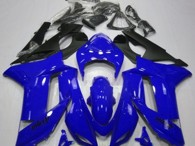 2007-2008 Bleu Brillant Kawasaki ZX6R Carénage Moto