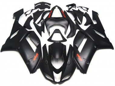 2007-2008 Décalcomanies Rouge Noir Mat Kawasaki ZX6R Carénage Moto