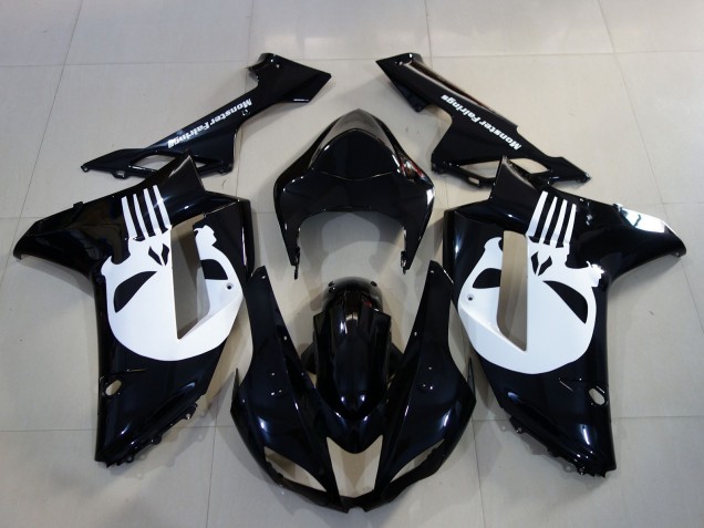 2007-2008 Punisher Personnalisé Kawasaki ZX6R Carénage Moto 2007-2008 Punisher Personnalisé Kawasaki ZX6R Carénage Moto