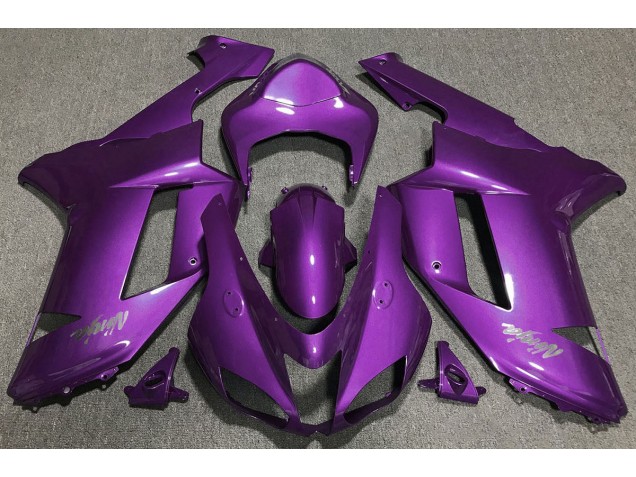 2007-2008 Violet Brillant Kawasaki ZX6R Carénage Moto 2007-2008 Violet Brillant Kawasaki ZX6R Carénage Moto