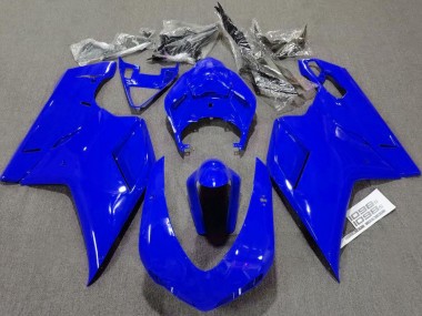 2007-2014 Bleu Brillant Uni Ducati 848 1098 1198 Carénage Moto