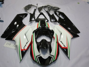 2007-2014 Noir Tricolore Ducati 848 1098 1198 Carénage Moto