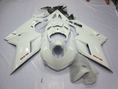 2007-2014 Perle Blanche Ducati 848 1098 1198 Carénage Moto