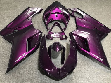 2007-2014 Rose Profond Ducati 848 1098 1198 Carénage Moto