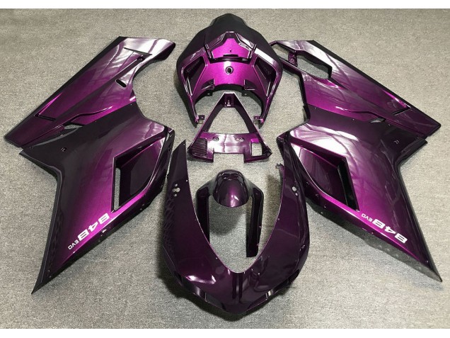 2007-2014 Rose Profond Ducati 848 1098 1198 Carénage Moto 2007-2014 Rose Profond Ducati 848 1098 1198 Carénage Moto