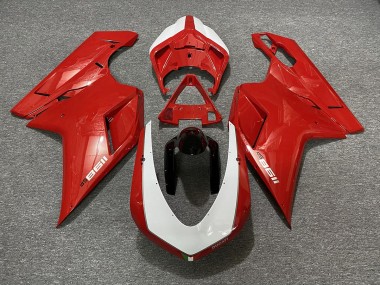 2007-2014 Rouge Brillant Sp Ducati 848 1098 1198 Carénage Moto