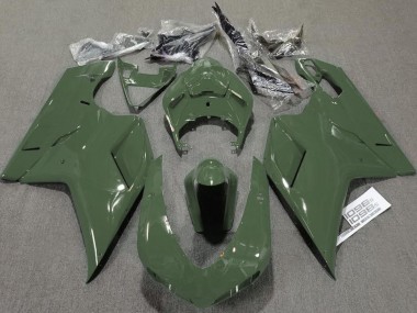 2007-2014 Vert Armée Brillant Ducati 848 1098 1198 Carénage Moto
