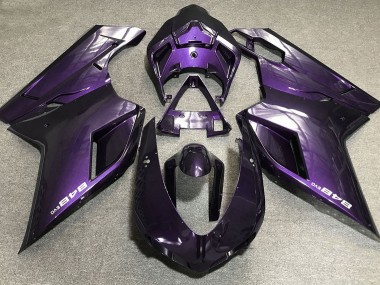 2007-2014 Violet Foncé Ducati 848 1098 1198 Carénage Moto