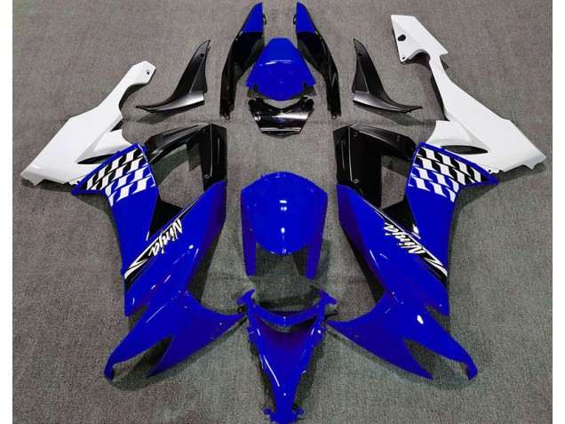 2008-2010 Bleu Brillant & Blanc Kawasaki ZX10R Carénage Moto 2008-2010 Bleu Brillant & Blanc Kawasaki ZX10R Carénage Moto