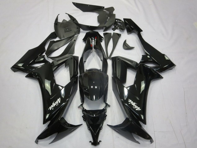 2008-2010 Ninja Noir Kawasaki ZX10R Carénage Moto 2008-2010 Ninja Noir Kawasaki ZX10R Carénage Moto