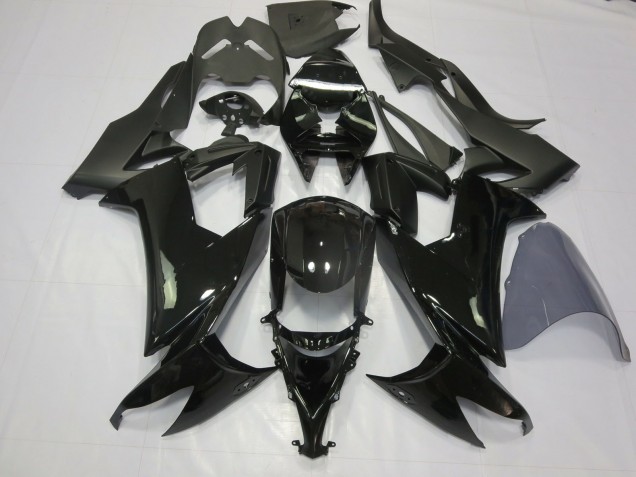 2008-2010 Noir Brillant Kawasaki ZX10R Carénage Moto 2008-2010 Noir Brillant Kawasaki ZX10R Carénage Moto