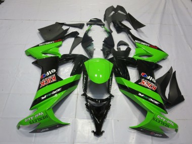 2008-2010 Vert & Noir Kawasaki ZX10R Carénage Moto
