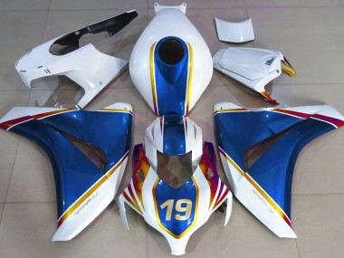 2008-2011 Bleu Brillant & Blanc Honda CBR1000RR Carénage Moto