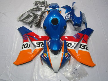 2008-2011 Bleu Repsol & Rouge Honda CBR1000RR Carénage Moto