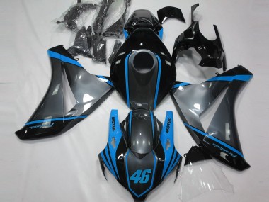 2008-2011 Gris Motul & Bleu Clair Honda CBR1000RR Carénage Moto