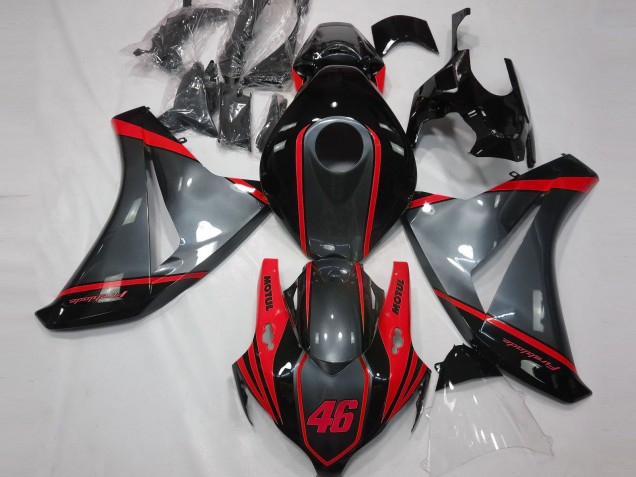 2008-2011 Gris Motul & Rouge Honda CBR1000RR Carénage Moto 2008-2011 Gris Motul & Rouge Honda CBR1000RR Carénage Moto