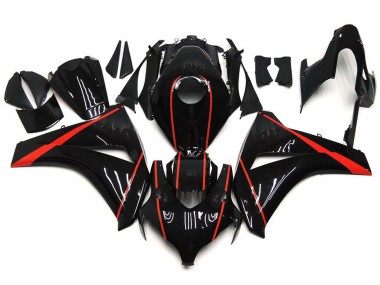 2008-2011 Rouge Brillant & Noir Honda CBR1000RR Carénage Moto