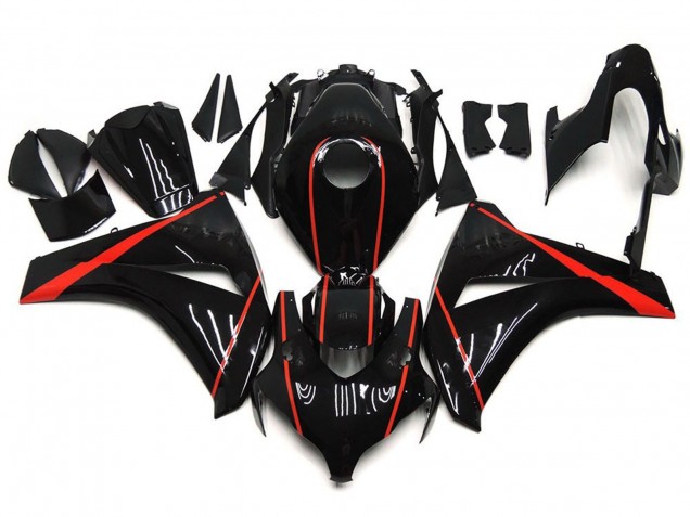 2008-2011 Rouge Brillant & Noir Honda CBR1000RR Carénage Moto 2008-2011 Rouge Brillant & Noir Honda CBR1000RR Carénage Moto