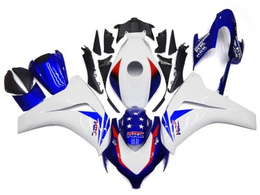 2008-2011 Étoile Bleue Vibrante Honda CBR1000RR Carénage Moto