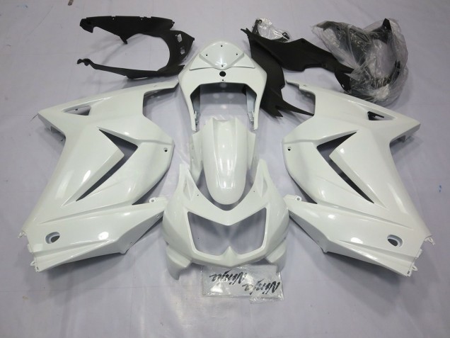 2008-2012 Blanc Brillant Kawasaki Ninja 250 Carénage Moto 2008-2012 Blanc Brillant Kawasaki Ninja 250 Carénage Moto