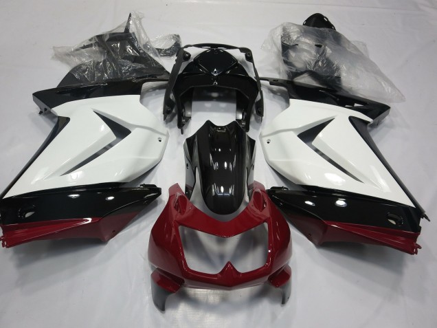 2008-2012 Blanc Rouge & Noir Kawasaki Ninja 250 Carénage Moto 2008-2012 Blanc Rouge & Noir Kawasaki Ninja 250 Carénage Moto