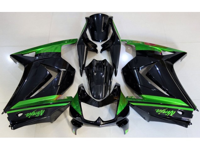 2008-2012 Noir Brillant & Vert Kawasaki Ninja 250 Carénage Moto 2008-2012 Noir Brillant & Vert Kawasaki Ninja 250 Carénage Moto
